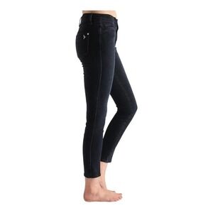 Anthropologie MiH Jeans High Rise Skinny Jean 25 Black Edgy Grunge‎ Goth Capsule